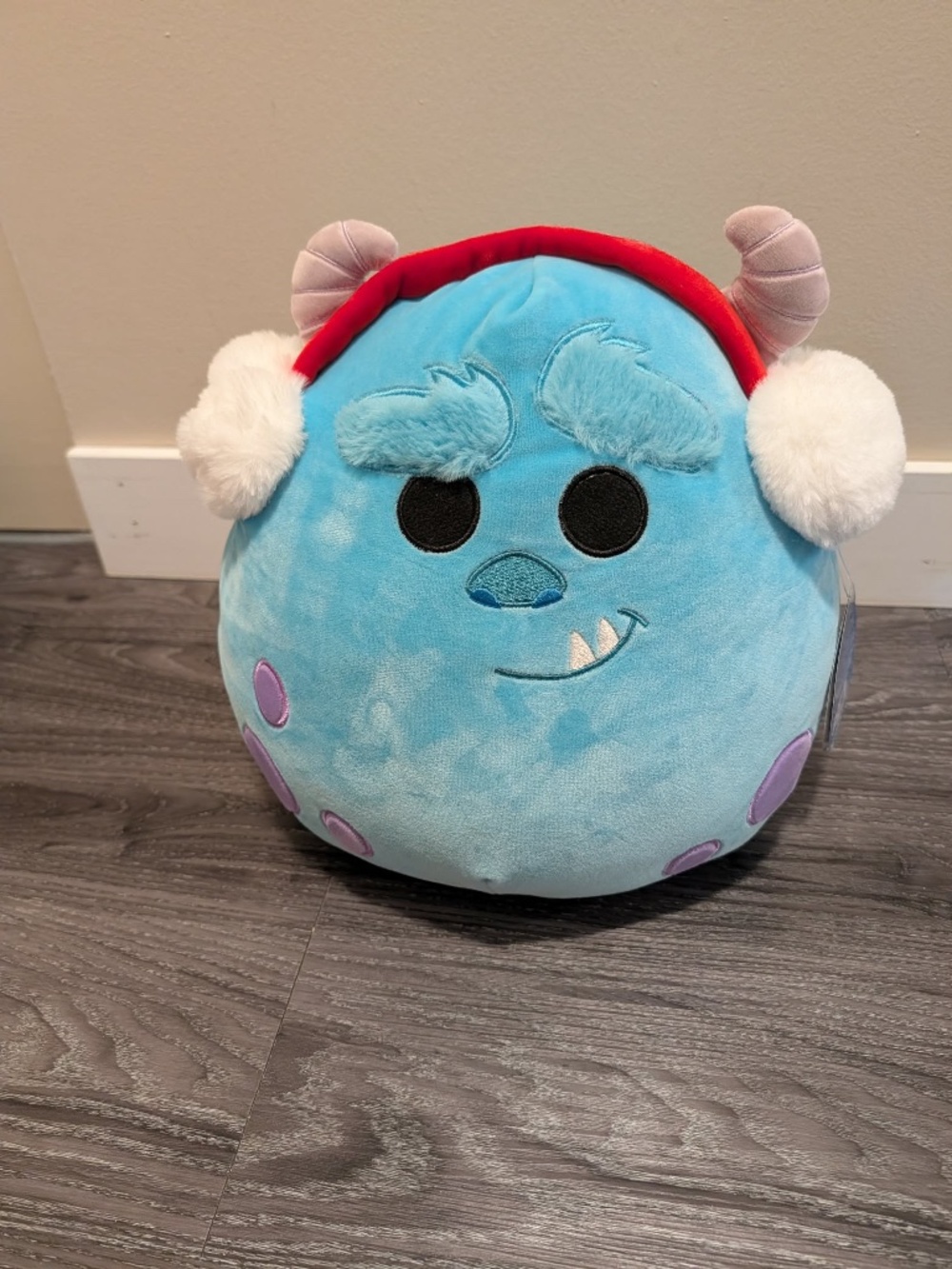 Squishmallow Disney Monsters Inc Sulley Christmas Plush